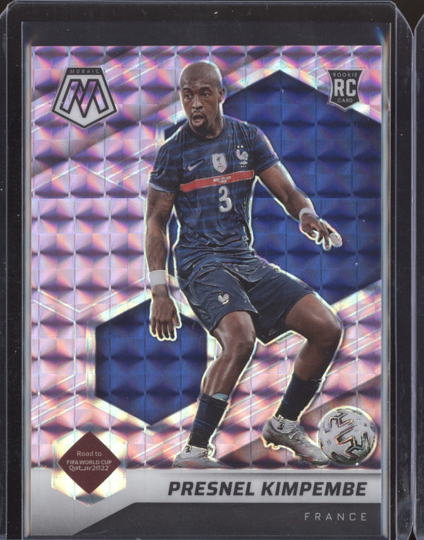 Presnel Kimpembe 2022 Panini Mosaic RTWC 4 Purple RC 47/49