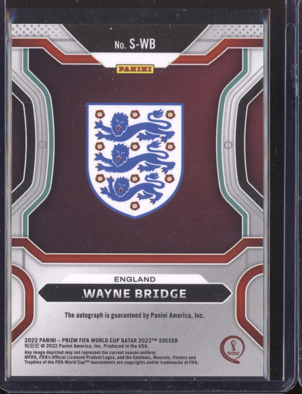 Wayne Bridge 2022 Panini Prizm World Cup  S-WB Signatures