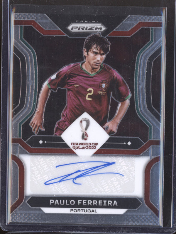 Paulo Ferreira 2022 Panini Prizm World Cup  S-PFR Signatures