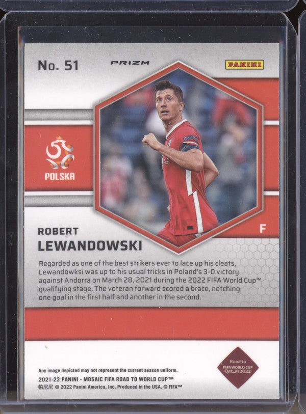 Robert Lewandowski 2022 Panini Mosaic RTWC 51 Mosaic