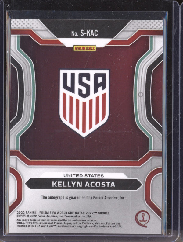 Kellyn Acosta 2022 Panini Prizm World Cup  S-KAC Signatures