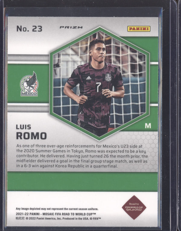 Luis Romo 2022 Panini Mosaic RTWC 23 Red RC