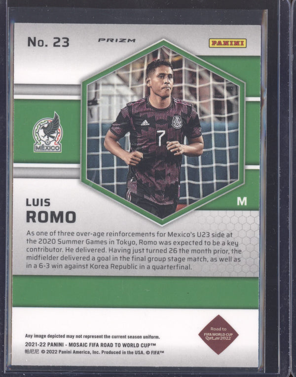 Luis Romo 2022 Panini Mosaic RTWC 23 Red RC