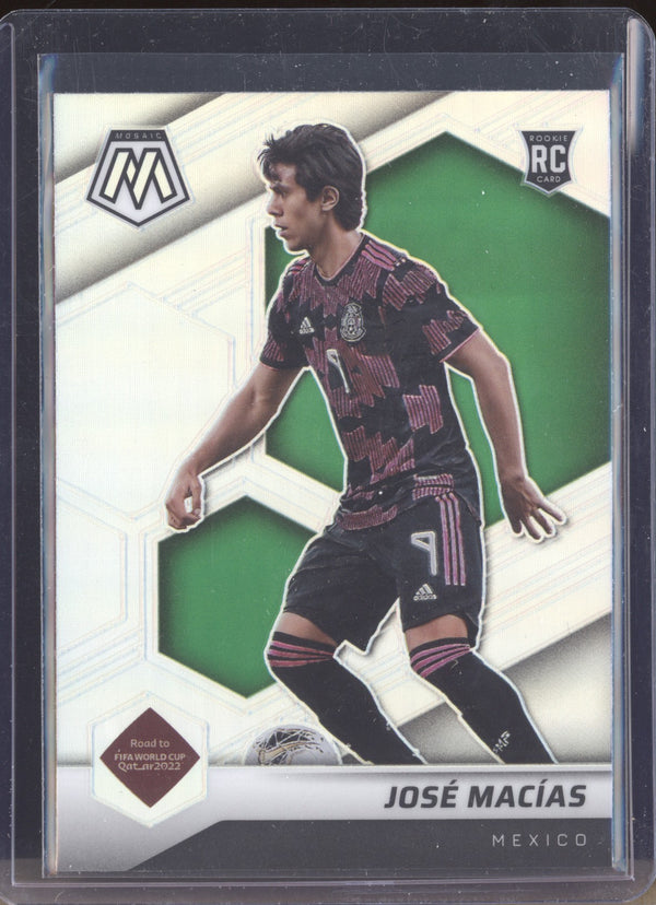 Jose Macias 2022 Panini Mosaic RTWC 17 Silver RC