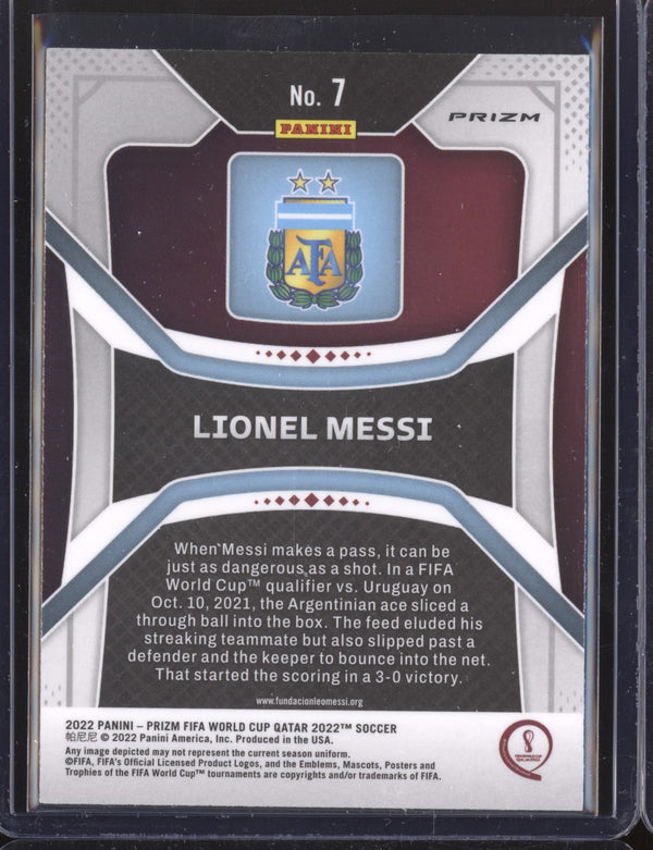 Lionel Messi 2022 Panini Prizm World Cup  7 Ice