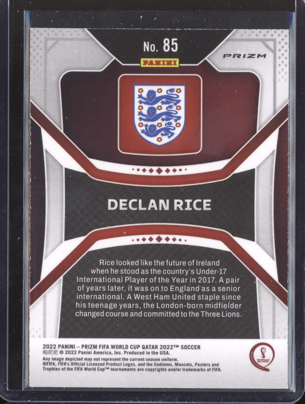 Declan Rice 2022 Panini Prizm World Cup  85 Ice