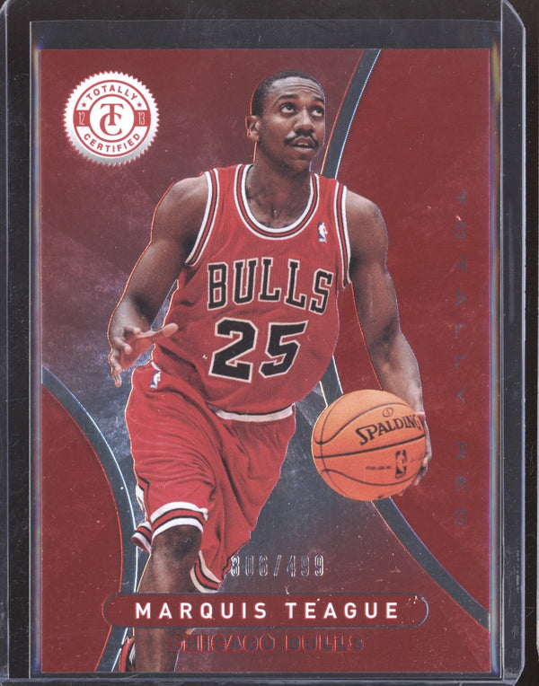 Marquis Teague 2012-13 Panini Totally Certified  285 Totally Red RC 3068/499