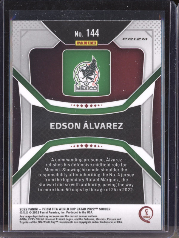 Edson Alvarez 2022 Panini Prizm World Cup  144 Ice