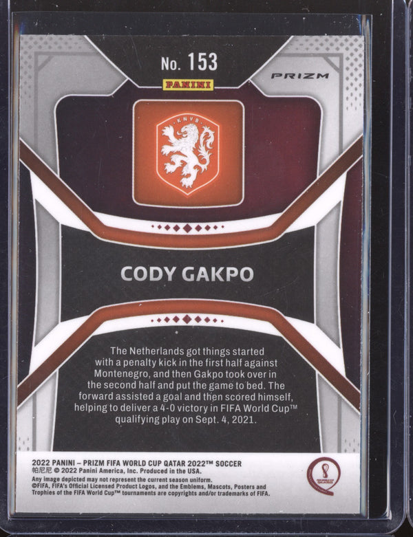 Cody Gakpo 2022 Panini Prizm World Cup  153 Pink RC