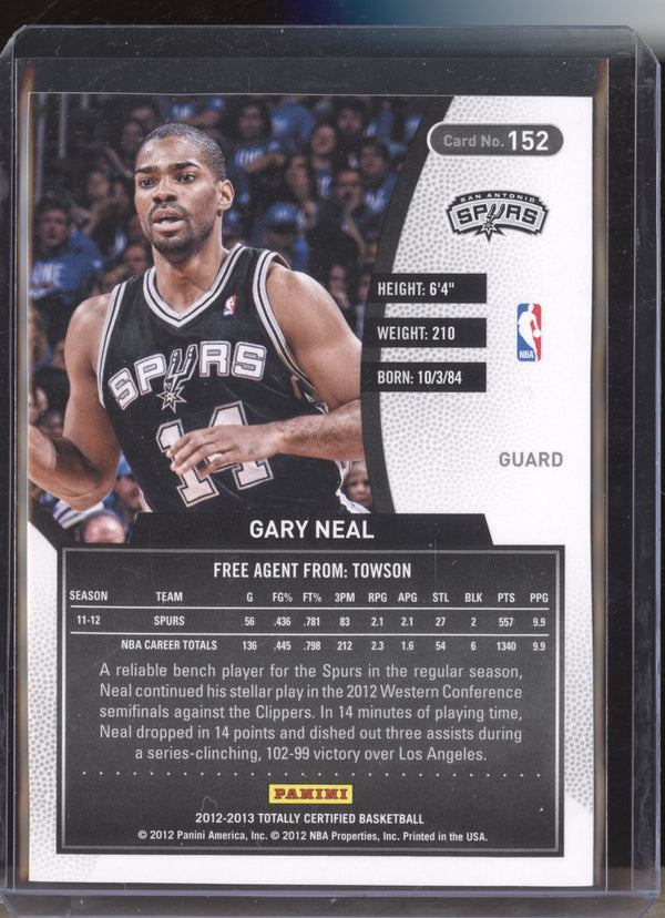 Gary Neal 2012-13 Panini Totally Certified  152 Totally Red 466/499