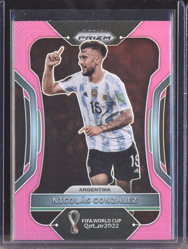 Nicolas Gonzalez 2022 Panini Prizm World Cup  10 Pink