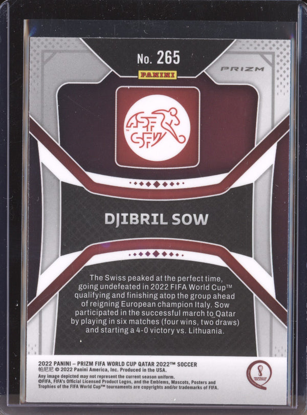 Djibril Sow 2022 Panini Prizm World Cup  265 Pink