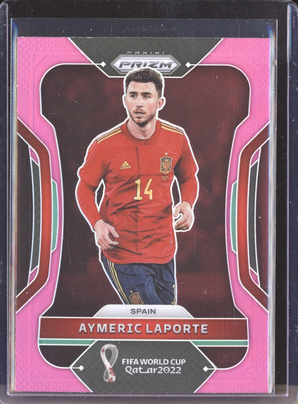 Aymeric Laporte 2022 Panini Prizm World Cup  218 Pink