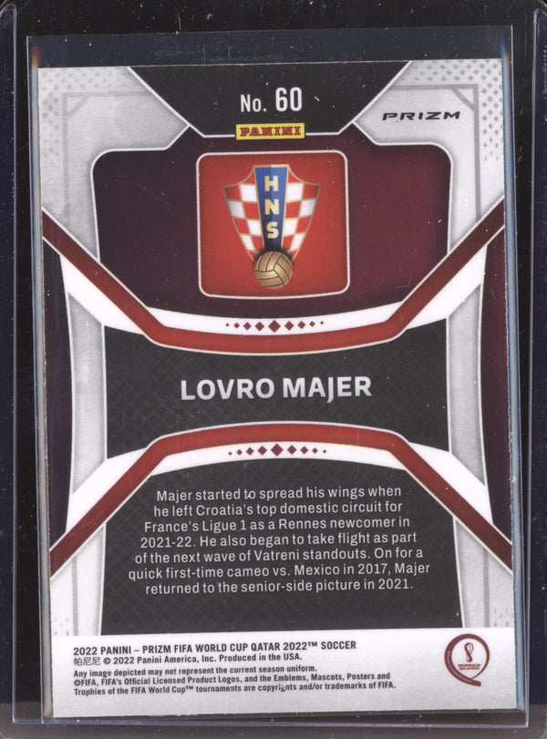 Lovro Majer 2022 Panini Prizm World Cup  60 Hyper RC