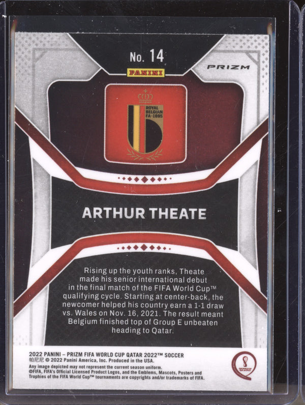 Arthur Theate 2022 Panini Prizm World Cup  14 Silver RC