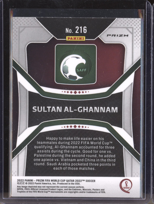 Sultan Al-Ghannam 2022 Panini Prizm World Cup  216 Silver RC