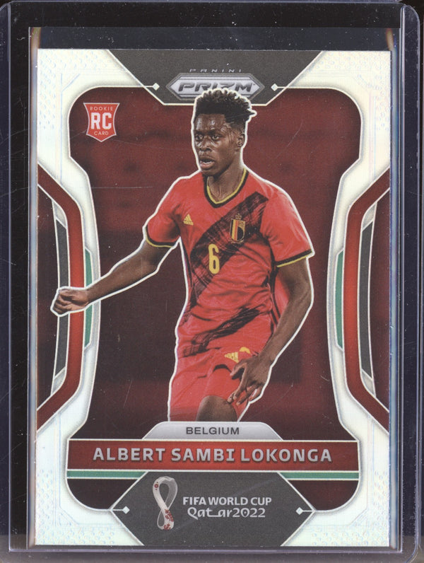 Albert Sambi Lokonga 2022 Panini Prizm World Cup  13 Silver RC