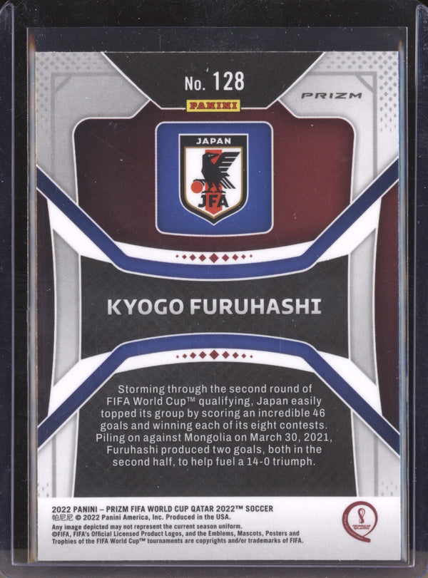 Kyogo Furuhashi 2022 Panini Prizm World Cup  128 Silver RC