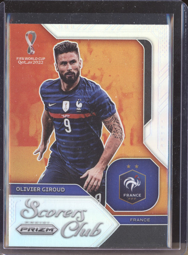 Olivier Giroud 2022 Panini Prizm World Cup  6 Silver Scorers Club