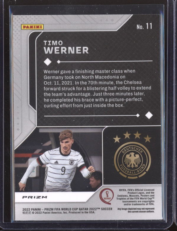 Timo Werner 2022 Panini Prizm World Cup  11 Silver Scorers Club