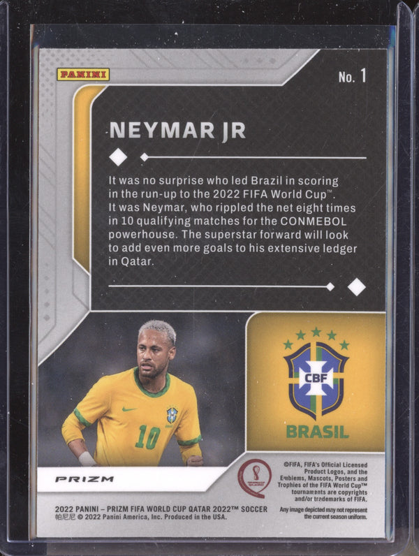 Neymar Jr 2022 Panini Prizm World Cup  1 Silver Scorers Club