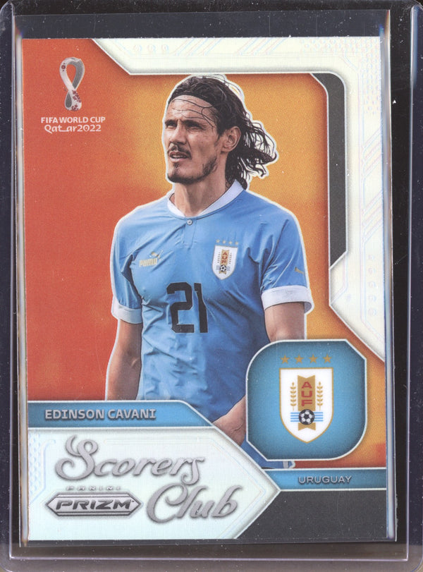 Edinson Cavani 2022 Panini Prizm World Cup  29 Silver Scorers Club