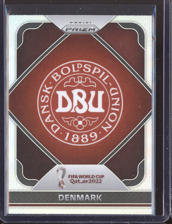 Denmark 2022 Panini Prizm World Cup  7 Team Logo Silver