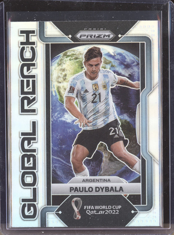 Paulo Dybala 2022 Panini Prizm World Cup  32 Global Reach Silver