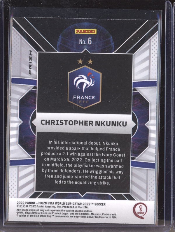 Christopher Nkunku 2022 Panini Prizm World Cup  6 Phenomenon Silver