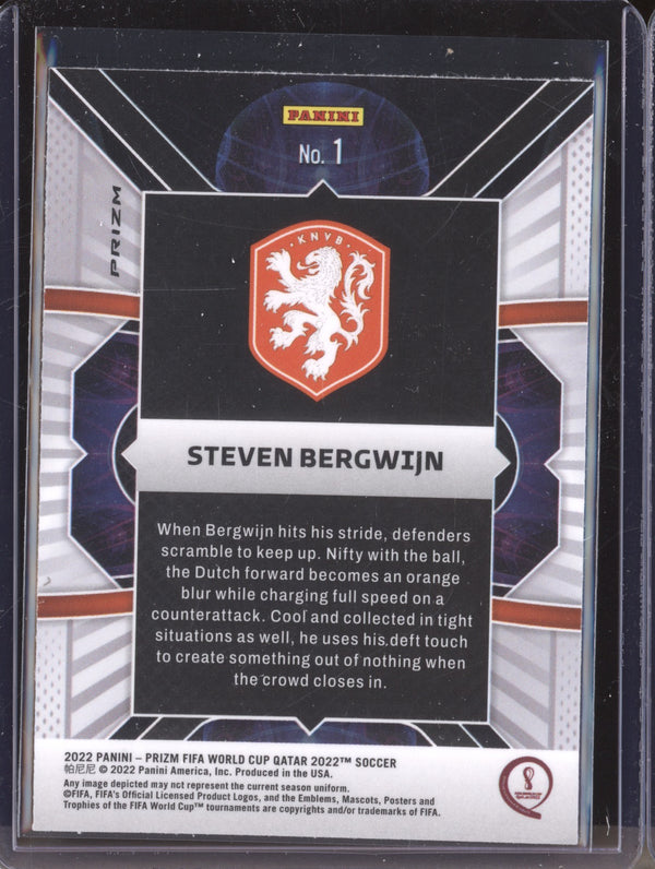 Steven Bergwijn 2022 Panini Prizm World Cup  1 Phenomenon Silver