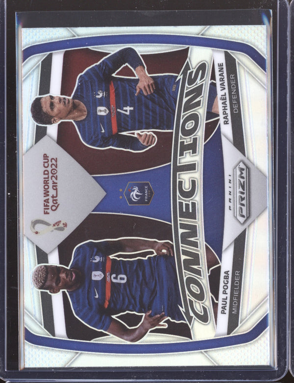 Pogba / Varane 2022 Panini Prizm World Cup  8 Connections Silver