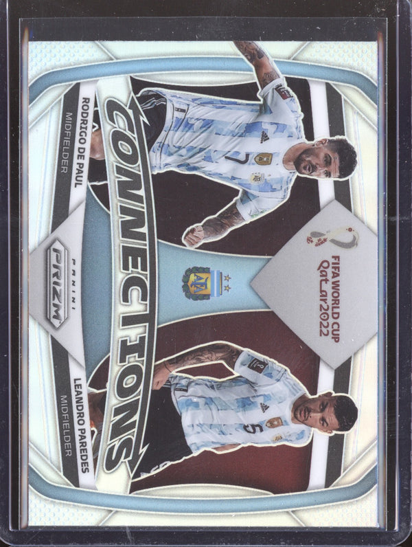 De Paul / Paredes 2022 Panini Prizm World Cup  22 Connections Silver