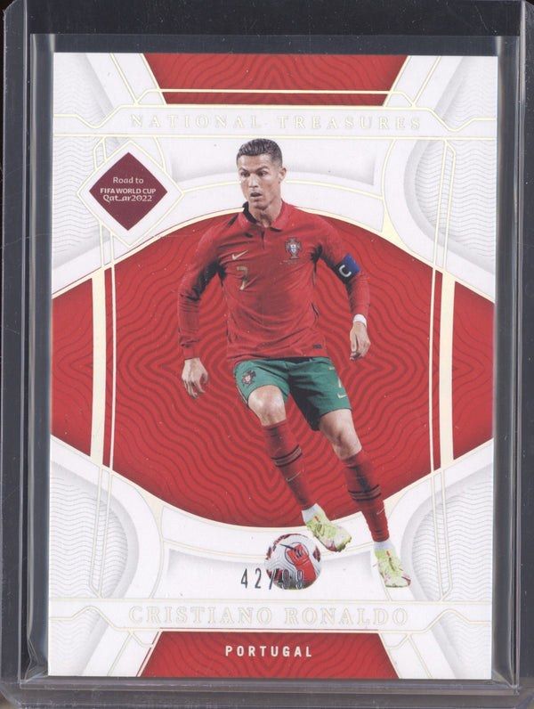 Cristiano Ronaldo 2022 Panini National Treasures RTWC 108 42/99