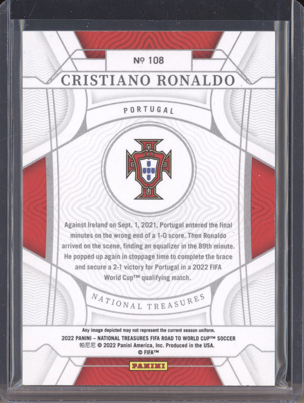 Cristiano Ronaldo 2022 Panini National Treasures RTWC 108 42/99