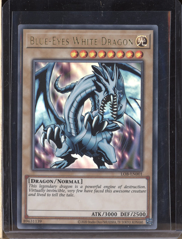 Blue-Eyes White Dragon 2023 Yu-Gi-Oh Legend of Blue Eyes White Dragon (25th Anniversary Edition) LOB-EN001 Ultra Rare