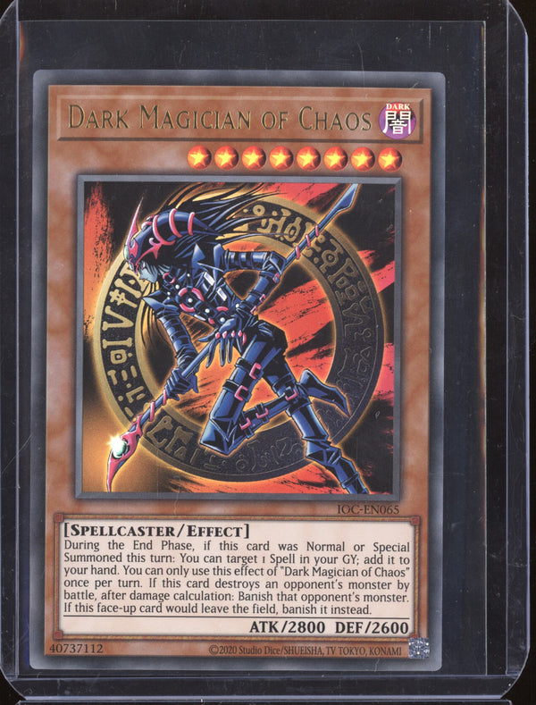 Dark Magician of Chaos 2023 Yu-Gi-Oh Invasion of Chaos (25th Anniversary Edition) IOC-EN065 Ultra Rare