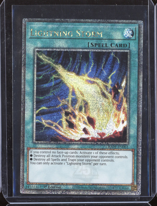 Lightning Storm 2023 Yu-Gi-Oh 25th Anniversary Rarity Collection RA01-EN061 Quarter Century Secret Rare