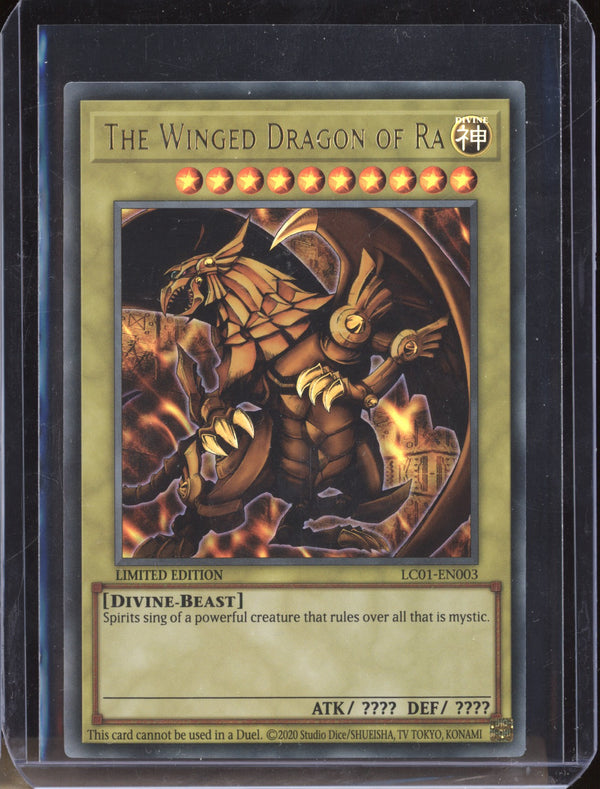 The Winged Dragon of Ra 2023 Yu-Gi-Oh Legendary Collection 25th Anniversary Edition LC01-EN003 Ultra Rare